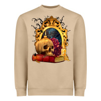 Mushroom Halloween Skull Candles and Roses Heavyweight Sweatshirt - texasbilliewilder