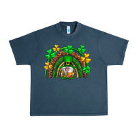Midnight Navy St. Patrick's Day gnome rainbow Urban Heavy Tee - Neo Western