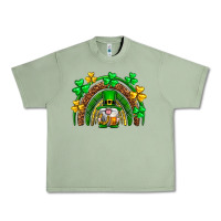 Oil Green St. Patrick's Day gnome rainbow Urban Heavy Tee - Neo Western
