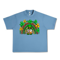 Pebble Blue St. Patrick's Day gnome rainbow Urban Heavy Tee - Neo Western