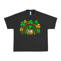 Pigment Black St. Patrick's Day gnome rainbow Urban Heavy Tee - Neo Western