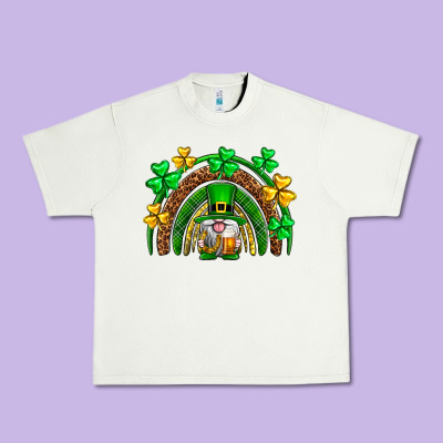 St. Patrick's Day Gnome Rainbow Urban Heavy Tee Designed By Neo Western