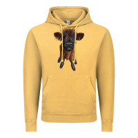 Highland Cow Calf Vintage Hoodie | Teevron