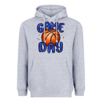 Heather Grey game day basketball Heavyweight Hoodie - MaliasSmallBusiness