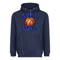Navy game day basketball Heavyweight Hoodie - MaliasSmallBusiness