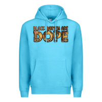 Ocean Blue black women are dope Premium Hoodie - LillyAllenDesigns