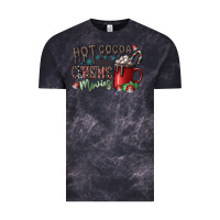 Cloud Black hot cocoa and christmas movies Vintage Tee - CowhideDigitalArt