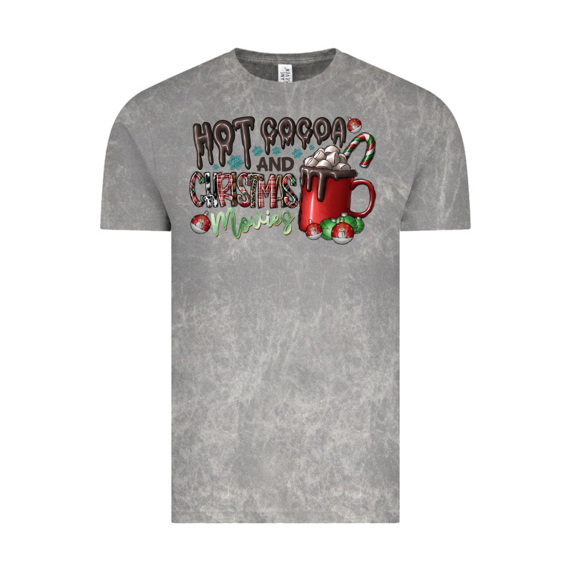 Hot Cocoa And Christmas Movies Vintage Tee by CowhideDigitalArt | Teevron