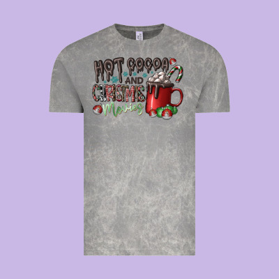 Hot Cocoa And Christmas Movies Vintage Tee Designed By Cowhidedigitalart