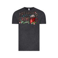 Vintage Black hot cocoa and christmas movies Vintage Tee - CowhideDigitalArt