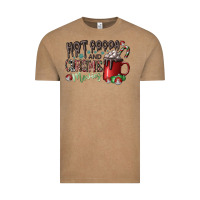 Vintage Coffee hot cocoa and christmas movies Vintage Tee - CowhideDigitalArt