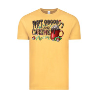 Vintage Mustard hot cocoa and christmas movies Vintage Tee - CowhideDigitalArt
