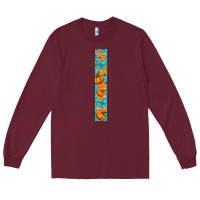 Burgundy Fall Pumpkin Long Sleeve Tee - BundleAndBundleShop