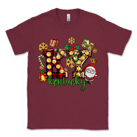 Burgundy ky kentucky christmas Classic Tee - AdoDesignShop