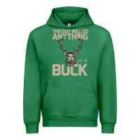 Emerald Funny Hunters Will Do Anything For a Buck Hunting Urban Hoodie - Bettercallsaul
