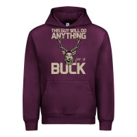 Mauve Wine Funny Hunters Will Do Anything For a Buck Hunting Urban Hoodie - Bettercallsaul