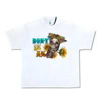 White don't be an ass donkey Urban Heavy Tee - BarkalooDesign