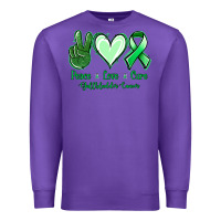 Purple Peace love cure Gallbladder Cancer Premium Sweatshirt - NancyCooperArtShop