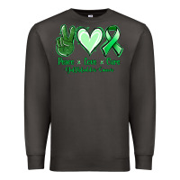 Smoke Peace love cure Gallbladder Cancer Premium Sweatshirt - NancyCooperArtShop