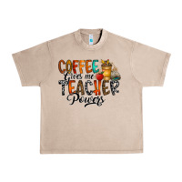 French Oak coffee gives me teacher Urban Heavy Tee - CowhideDigitalArt