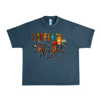 Midnight Navy coffee gives me teacher Urban Heavy Tee - CowhideDigitalArt