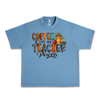 Pebble Blue coffee gives me teacher Urban Heavy Tee - CowhideDigitalArt