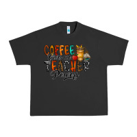 Pigment Black coffee gives me teacher Urban Heavy Tee - CowhideDigitalArt