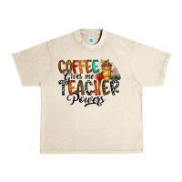 Sandshell coffee gives me teacher Urban Heavy Tee - CowhideDigitalArt