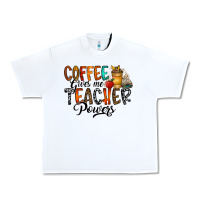 White coffee gives me teacher Urban Heavy Tee - CowhideDigitalArt