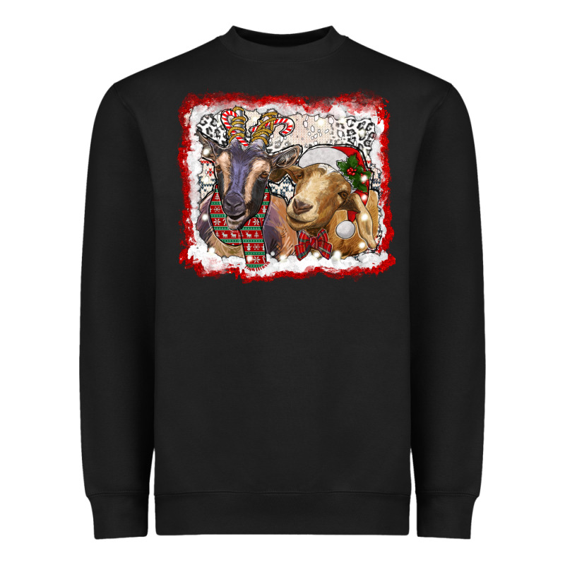 Christmas Goats Heavyweight Sweatshirt by RanaPortraitStore | Teevron