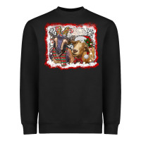 Black christmas goats Heavyweight Sweatshirt - RanaPortraitStore
