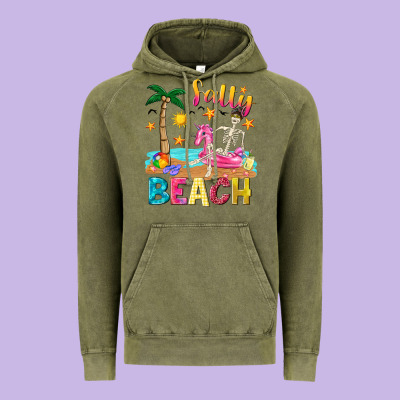 Salty Beach Vintage Hoodie Designed By Texasbilliewilder