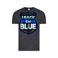 Vintage Black I back the blue 4th of July Vintage Tee - CowGirlArtShop