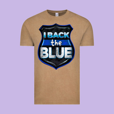 I Back The Blue 4th Of July Vintage Tee Designed By Cowgirlartshop