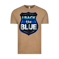 Vintage Coffee I back the blue 4th of July Vintage Tee - CowGirlArtShop