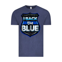 Vintage Denim I back the blue 4th of July Vintage Tee - CowGirlArtShop