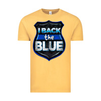 Vintage Mustard I back the blue 4th of July Vintage Tee - CowGirlArtShop