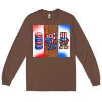 Chestnut usa macaroon and boots Long Sleeve Tee - AdoDesignShop