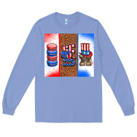 Colony Blue usa macaroon and boots Long Sleeve Tee - AdoDesignShop