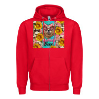Red mama bear Zipper Hoodie - Artiststas