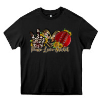 Black peace love cricket Heavy Core Tee - RacoonDesign