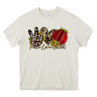 Cream peace love cricket Heavy Core Tee - RacoonDesign
