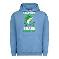 Pigment Pebble Blue Mother Shark Doo Doo Doo Urban Hoodie - Bettercallsaul