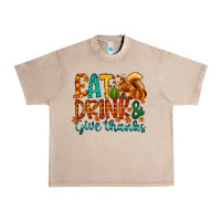 French Oak eat drink give thanks Urban Heavy Tee - CowhideDigitalArt