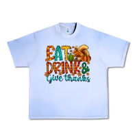 Grape Ice eat drink give thanks Urban Heavy Tee - CowhideDigitalArt