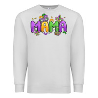 Dove Grey mardi gras mama Premium Sweatshirt - MaliasSmallBusiness