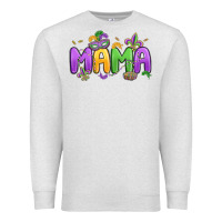 Oatmeal Heather mardi gras mama Premium Sweatshirt - MaliasSmallBusiness