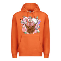 Carrot highland heifer easter Premium Hoodie - LillyAllenDesigns
