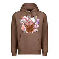 Chestnut highland heifer easter Premium Hoodie - LillyAllenDesigns