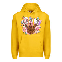 Lemon highland heifer easter Premium Hoodie - LillyAllenDesigns
